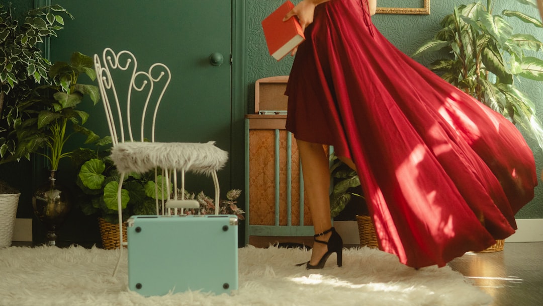 Photo red dress